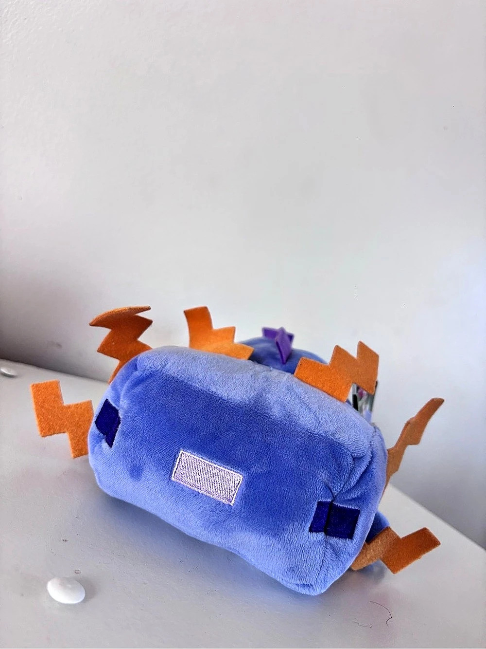 Blue axolotl Minecraft plush